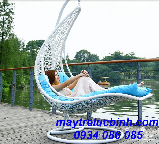 Plastic imitation rattan swing S155